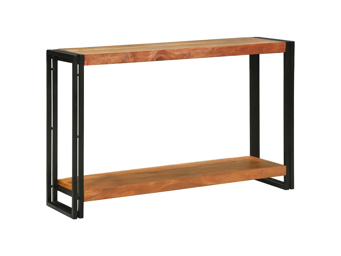 Vidaxl Aparador Castanho 120 X 33 X 75 Cm Madeira Sólida De Acácia