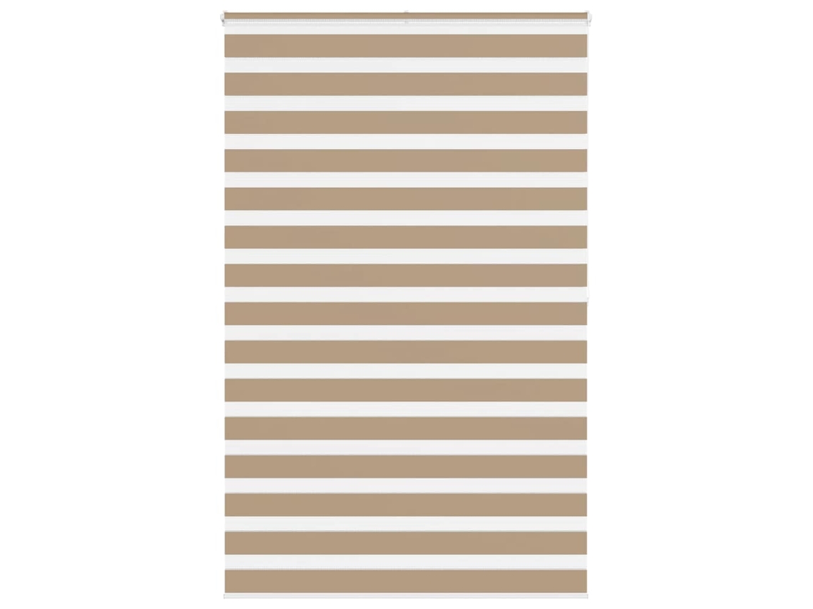 Cortina de zebra VIDAXL Marrom Poliéster (150 x 200 cm)