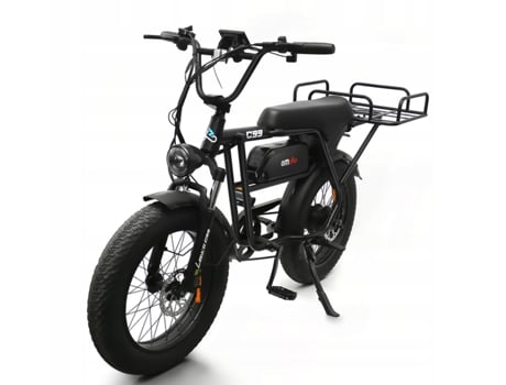 Bicicleta Elétrica Emoko C99 48v 250w 20ah de 25km/h 7 Velocidades Shimano Pneu De 20 Polegadas de Capacidade De Carga 180kg Bagageiro Traseiro