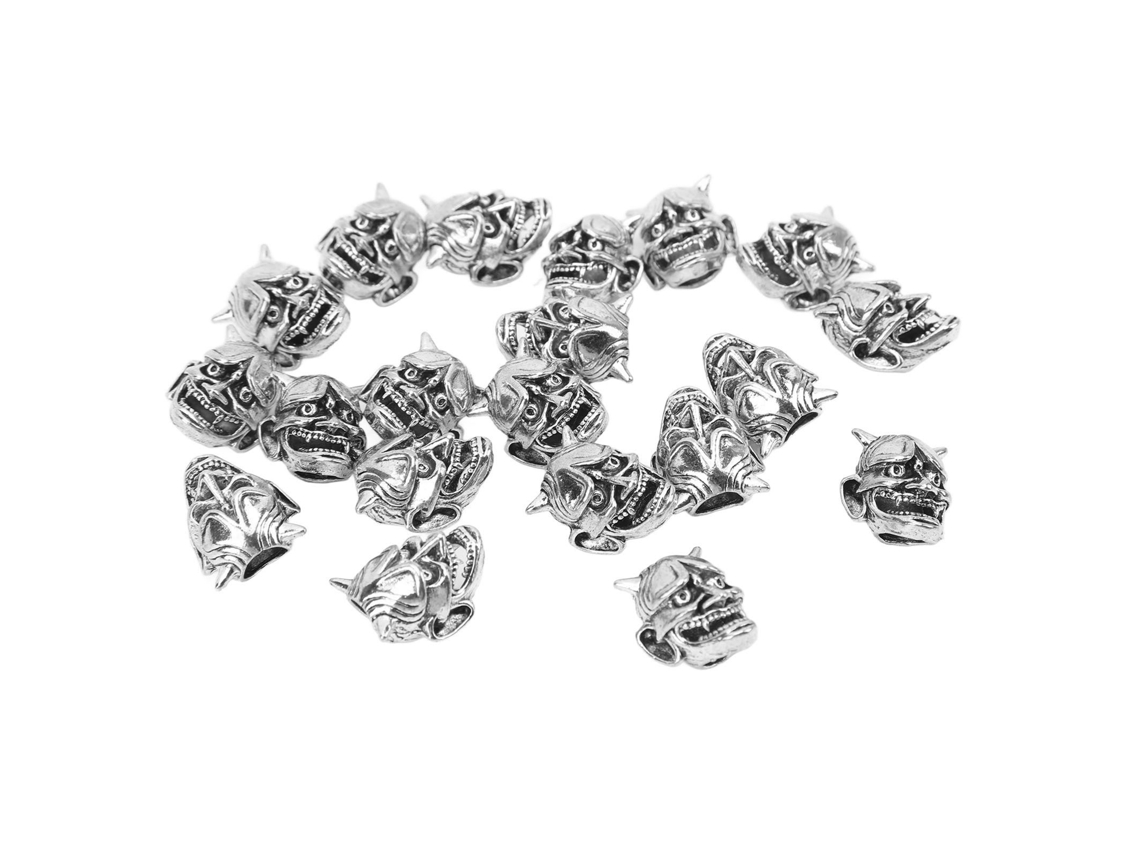 Kit De 20 Perlas Vikingas Para Decoración De Barba Y Cabello Diy Accesorios Unisex Duraderos