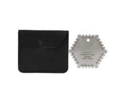 Pente de Filme YURU CO100, Hexagonal, Aço Inoxidável, Medidor de Espessura, 20-370μm S/MARCA
