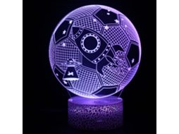 Luz da Noite de Futebol, 16 Cores Que Mudam com Controle Remoto 3d Noturna Visual Estéreo DIGITALLAB