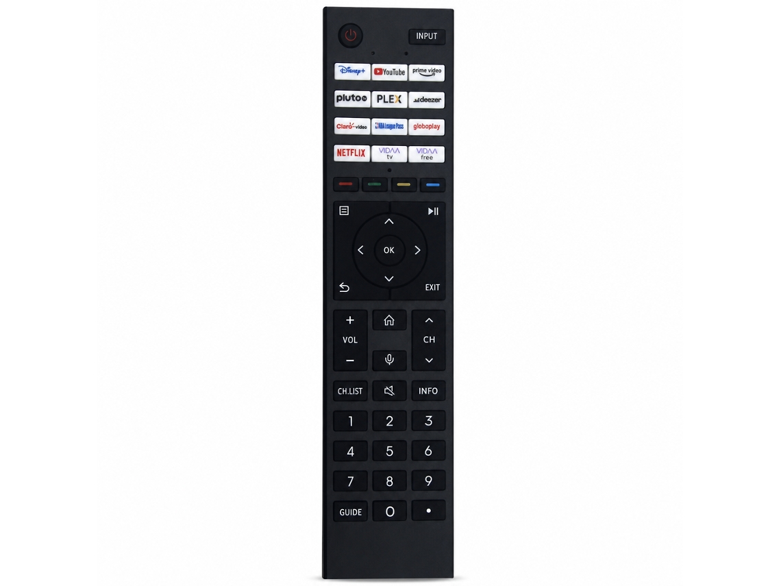 Comando À Distância Para Tv Compatível Com Toshiba Ct-95051, Sem Configuração E Sem Comando Por Voz