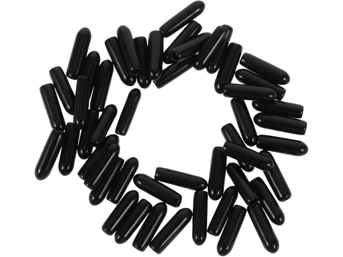 Conjunto De 50 Tampões Borracha Flexíveis Para Parafusos E Porcas, Capas Protetoras Antiderrapantes Para Proteção Segura