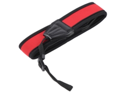Portable Universal Digital Camera Antiskid Elastic Shockabsorbing Shoulder Strap LAXISCREED (red Black )