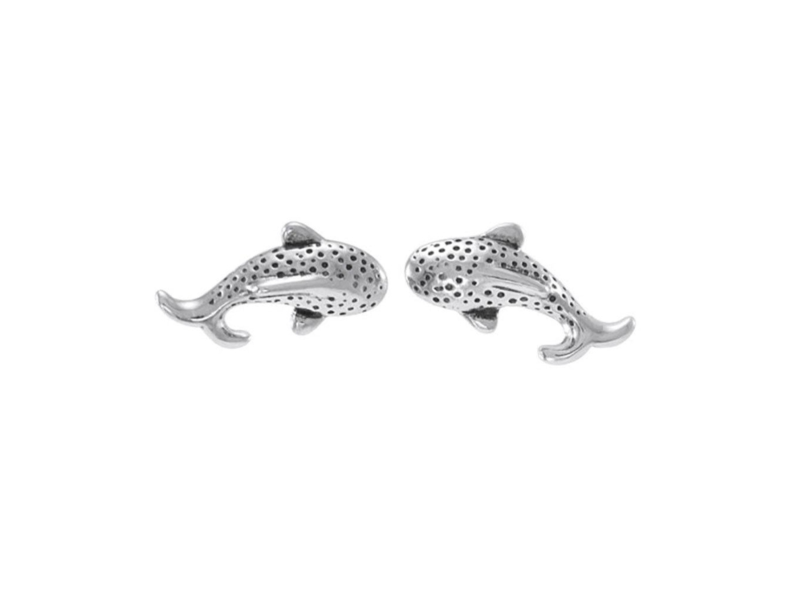 Dive Silver Small Whale Shark Post Earring