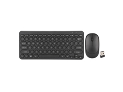 Combo De Teclado E Mouse Sem Fio Preto