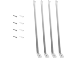 Kit De 4 Suportes De Prateleira Robustos Em Aço Inoxidável Para Armários, Ideais Para Sistemas De Prateleiras.s E Com