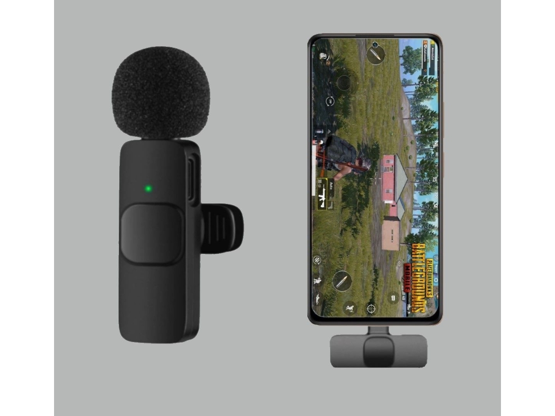 mini microfone Wireless Gamer com redução de ruido e baixa latência para TCL