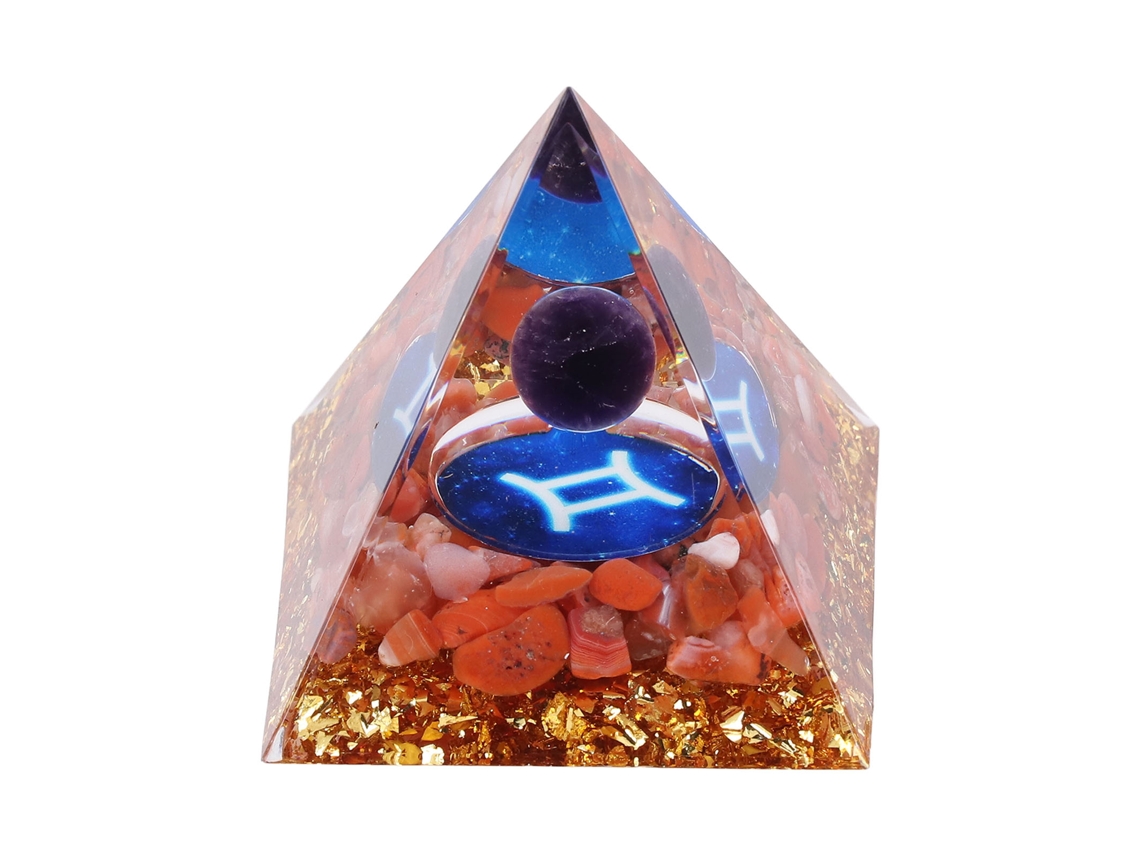 Primerox pirâmide de Energia de Resina para Cura e Equilíbrio de Chakras com Energia Positiva