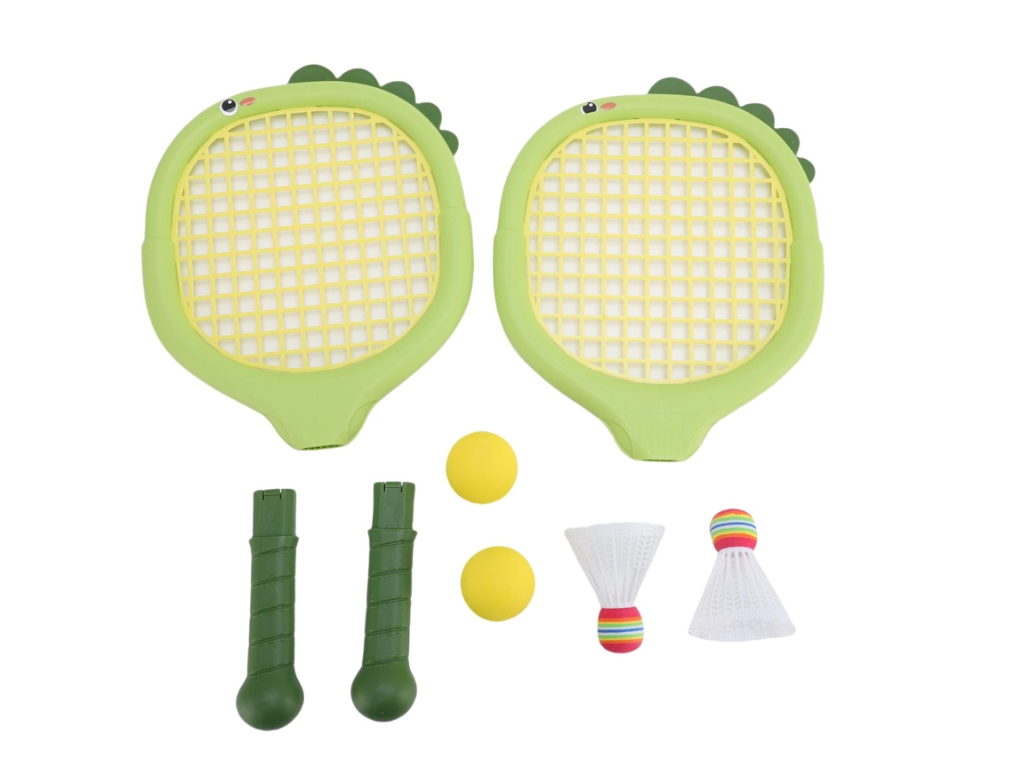 Mali conjunto de Raquetes de Tênis e Badminton Infantil com 2 Bolares e 2 Shuttlecocks