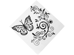 Adesivo Exclusivo Para Carro Com Estampa Floral Decorativa, Feito De Pvc Resistente Ao Calor.