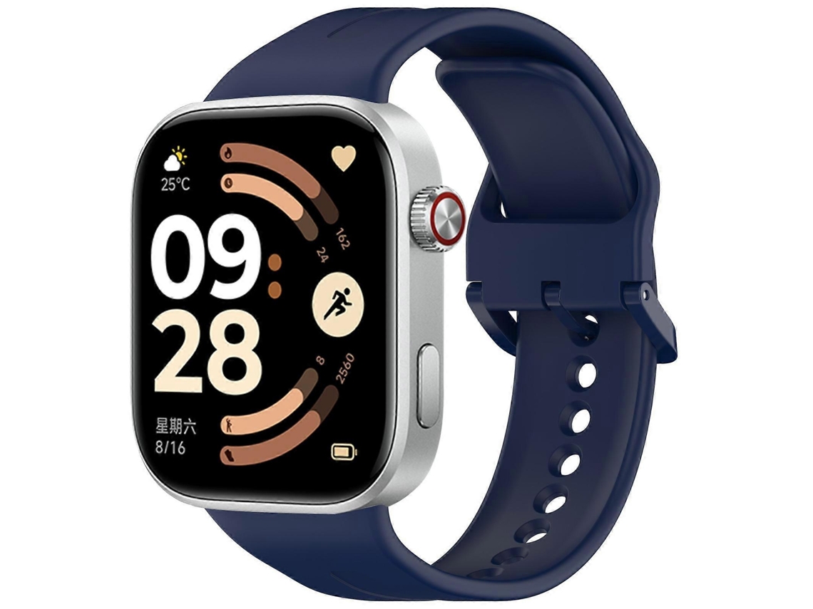 Pulseira De Silicone Com Fivela De Pino E Listras Verticais Em Cor Sólida Para Redmi Watch 6