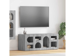 Vidaxl Gabinete para Tv Elst 100 X 35 X 40 Cm Cinza Sonoma