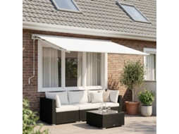 Vidaxl Tecido De Substituição Para Toldo Branco 350 X 250 Cm Poliéster