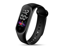 Pulseira Desportiva À Prova D'água Para Crianças Preto 25*