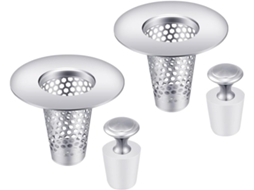 Ralo De Pia Aço Inoxidável Quick Drains Com Tampas Protetoras,