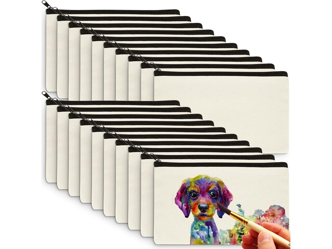 20 Sacolas Lona Pintar Criar
