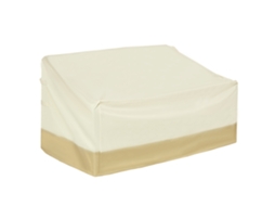 Capa Protetora para Móveis de Jardim Tecido Oxford Cor Bege e Creme 152x87x59-79 cm Outsunny