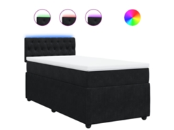 Box Spring Bed, Box Spring Beds Vidaxl Preto Veludo (90 X 200 Cm)