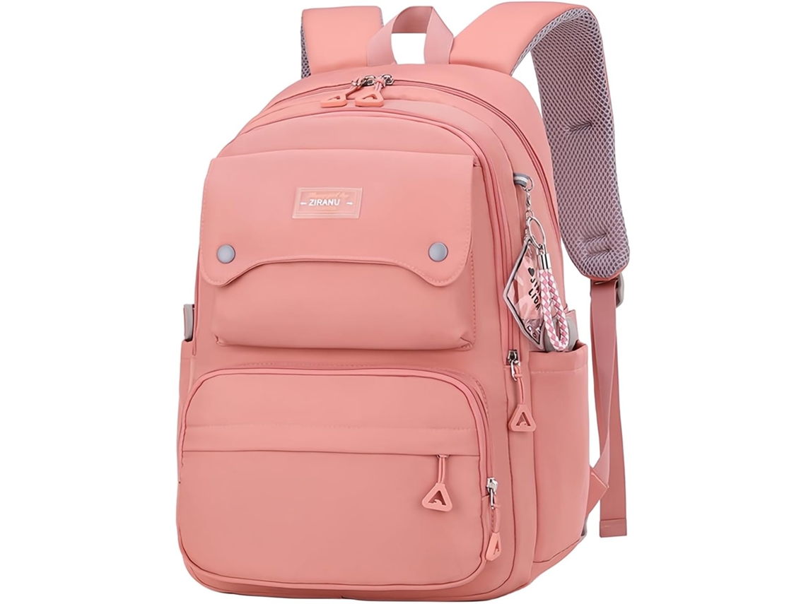 Mochila Escolar De Cor Sólida, Mochilas Pretas Para Adolescentes, Escolares Com Vários Bolsos Meninas Do Ensino Fundamental, Casua Aquaforge