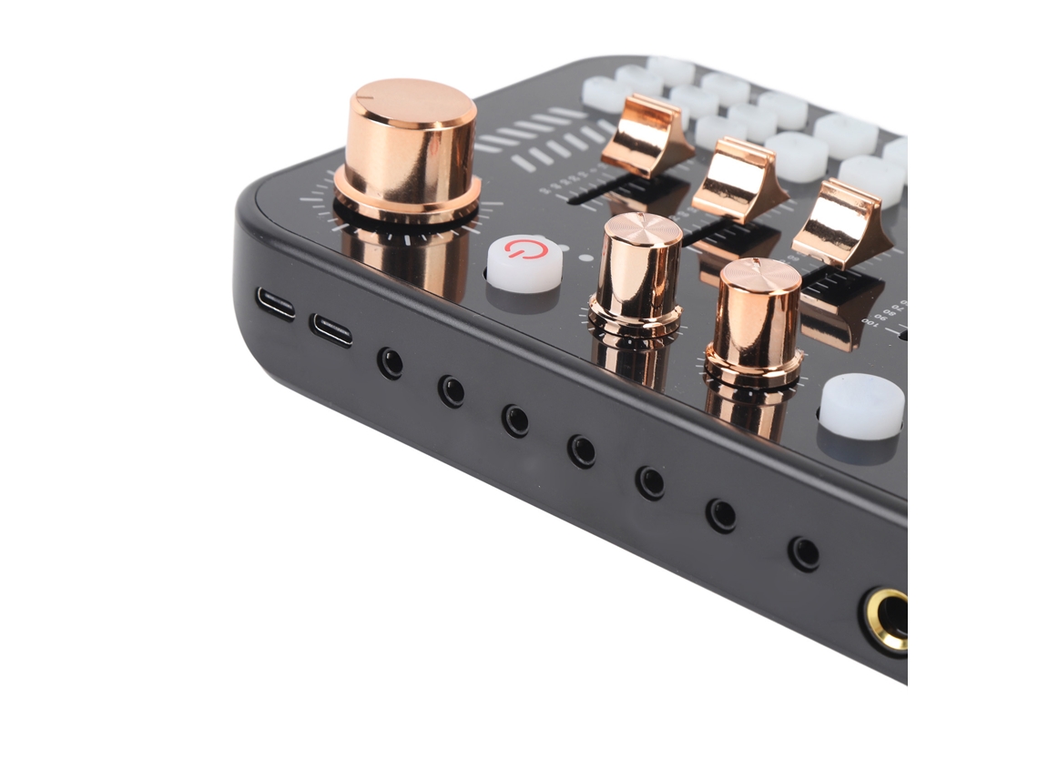 Conjunto de Placa de Som para Transmissão Ao Vivo EOOCOO (ktv Profissional, Modulador de Voz Bluetooth)