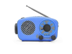 Rádio Portátil com Manivela, Emergência, Solar, Mini, Carregador de Celular X AQUAFORGE