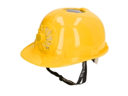 Capacete de Segurança com Ventilador Solar Plástico Ventilado Capacete Duro Amarelo para Trabalho Ao Ar Livre Verão