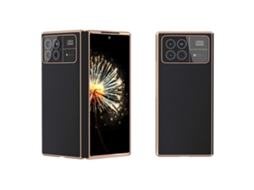 Capa Para Celular Xiaomi Mix Fold 3 Em Couro Sintético Com Revestimento Nano Da Série Silk.