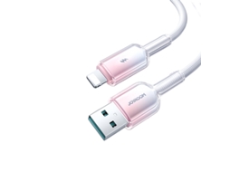 Laxiscreed Cabo De Carregamento Rápido 100w Para Iphone 17 E Android, Usb To Lightning, 3a, 1.2m, Branco