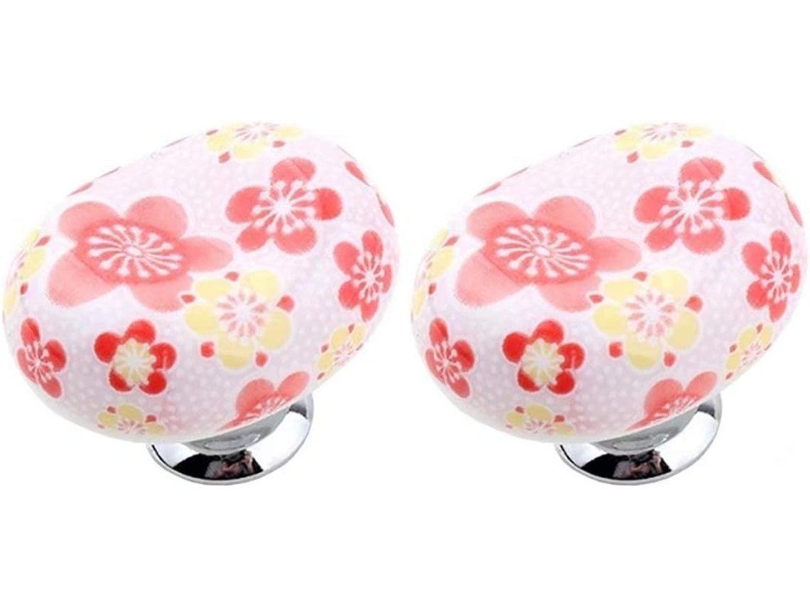 Conjunto De 2 Puxadores Simples Para Gavetas E Armários, Em Cores Vibrantes E Alegres, Ideais Para Móveis Infantis E De