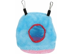 Ninho para Papagaio, Gaiola para Pássaros, Cama Macia e Quente para Aves, Rede de Pelúcia À Prova de Vento, Balanço Suspenso AQUAFORGE