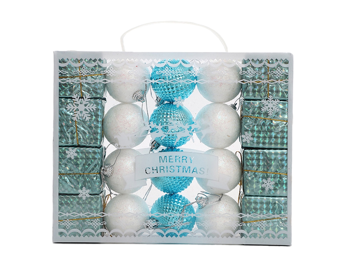 Decorações de Natal 20 Bolas de Natal Bolas Azuis e Brancas AURUM