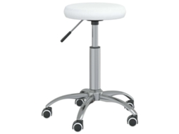 Vidaxl Cadeira De Jantar Couro Artificial Branco