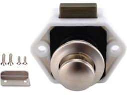 Puxador Embutido De 20mm Com Trava Para Porta Armário, Ferragens Para Decks Náuticos, Botão De Pressão, Trava Para