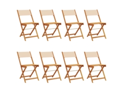 Folding Chair, Folding Chairs Vidaxl Bege Madeira (n/a)