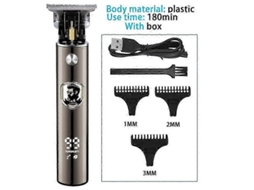 Máquina De Cortar Cabelo Elétrica Profissional Recarregável T9, Modelo 2025/2023, Para Homens, Barbeador E Aparador De Barba. Compatível Com Usb.