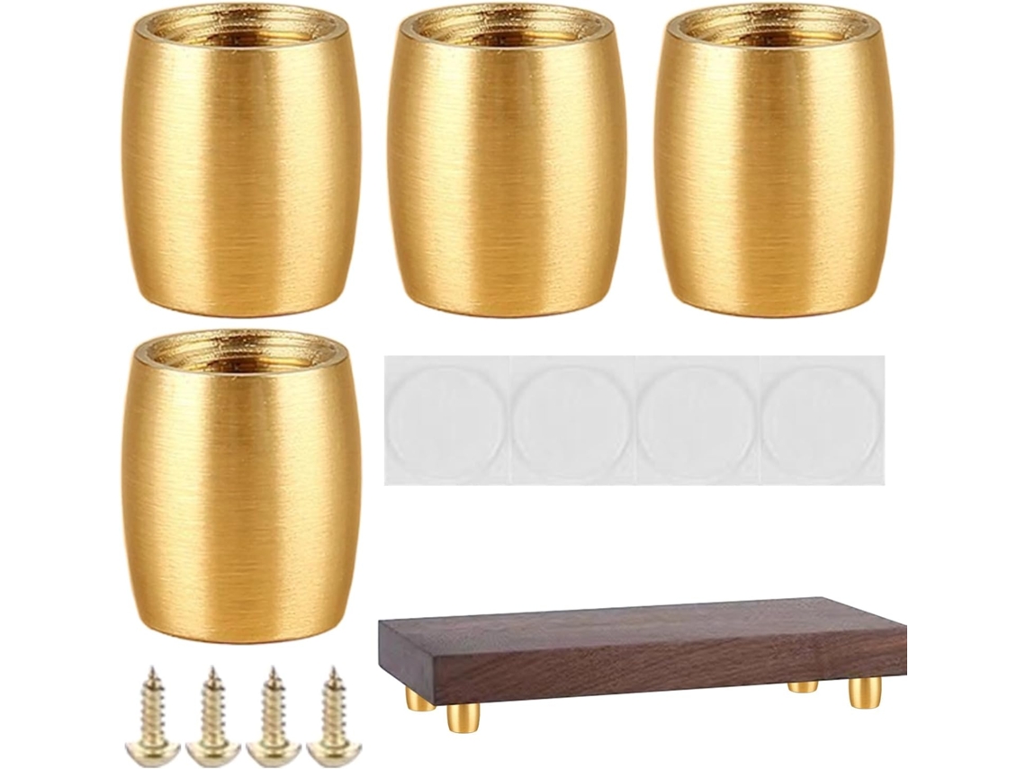 Conjunto De 4 Pés Mesa Resistentes E Antiderrapantes