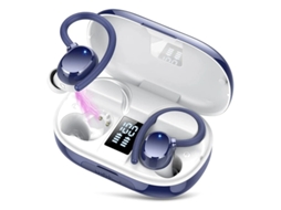 Auriculares Sem Fio Hifi Estéreo Graves Profundos Dágua Yizhood Bluetooth Azul