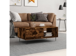 Vidaxl Mesa De Centro 90x50x36,5 Cm Derivados Madeira Carvalho Fumado
