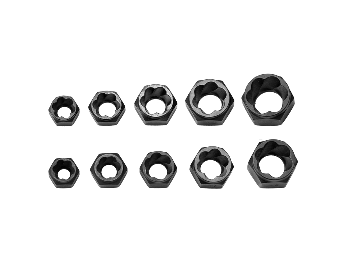 Kit De Ferramentas Para Extrair Parafusos, Porcas E Parafusos Danificados, 10 Peças