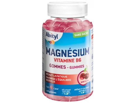 ALVITYL Vitamina B6 Magnésio Cereja 45 Gomas