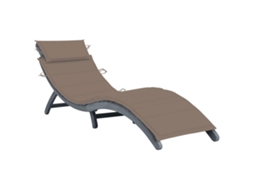 Sun Lounger, Sun Loungers Vidaxl Cinzeto Madeira De Acácia (n/a)