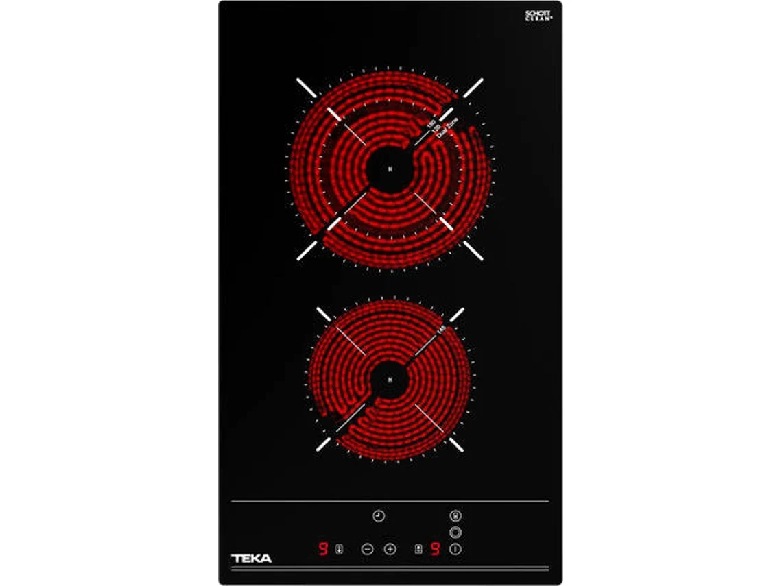 Placa de Vitrocerâmica TEKA TBC 32010 TTC BK (Elétrica - 30 cm - Preto)