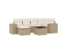 Garden Sofa Set, Garden Sofa Sets Vidaxl Bege Rattan / Vime (n/a)