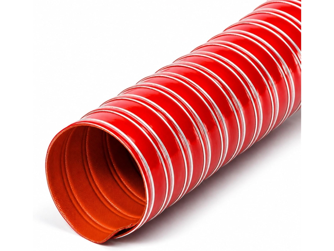 Mangueira de Silicone para Duto de Ar com Fio de Aço Resistente ao Calor até 300°C para secadoras S/MARCA