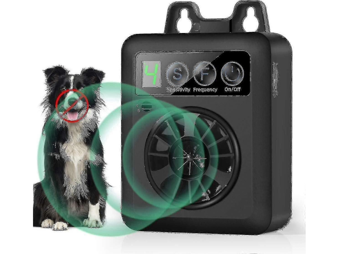 Dispositivo Anti latido, de Controle Latidos Cães Atualizado 15 Metros com 3 Níveis Ajustáveis , Ultrassônico e Recarregável GOKOCO