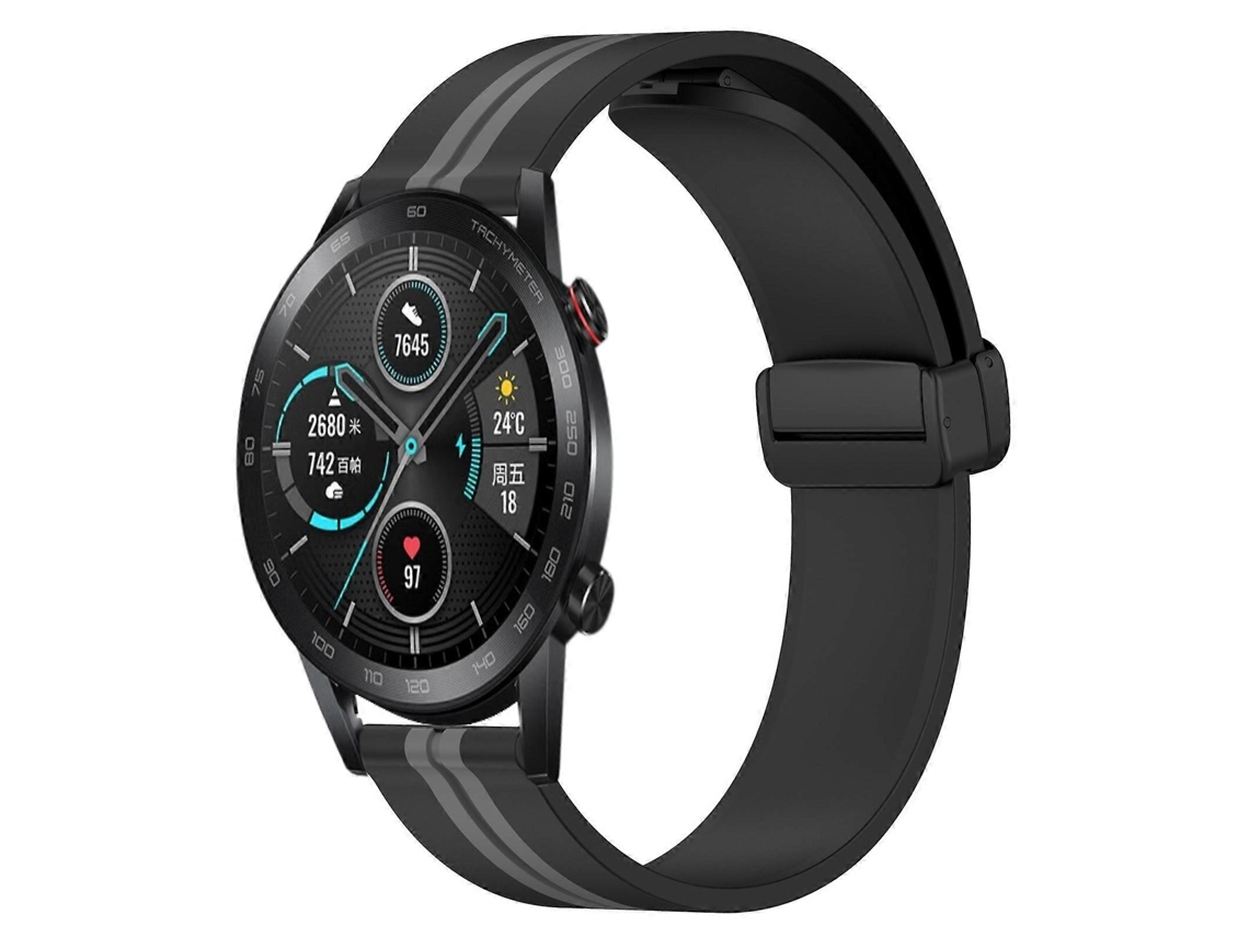 Pulseira De Silicone Dobrável Com Fecho Magnético Para For Honor Magicwatch2 42mm 20mm