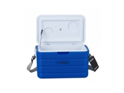 Relaxdays Caixa Térmica 10 L, Caixa Portátil, Alça E Pega, Sem Eletricidade, Caixa Isolada Hbt 22,5 X 37,5 X 23 Cm, Azul