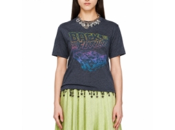 Rockinstone Back To The Future Movie Now You See It Heather Navy Adult T-shirt Size:m
